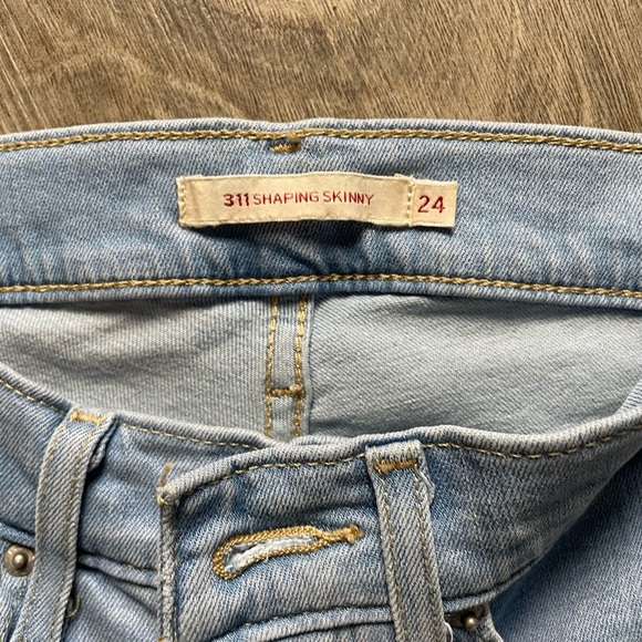 LEVI’S PREMIUM 311 Shaping‎ Skinny Light Wash Jeans Size 24 - Picture 6 of 8